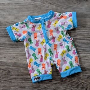 Build A Bear BAB Peeps Outfit Onesie One Piece Easter Like New Pajamas Sleeper